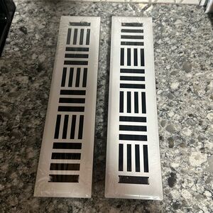 Empire register, Art Nouveau vent covers  2” x 14”